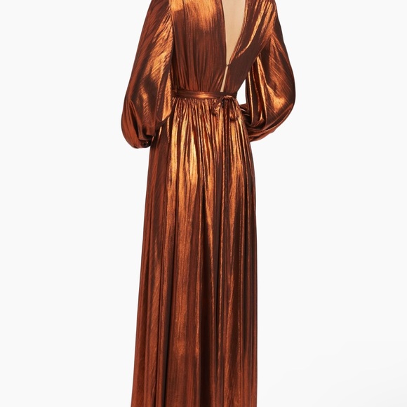 Bronx and Banco Zoe Metallic Blouson-Sleeve Gown - Picture 4 of 7